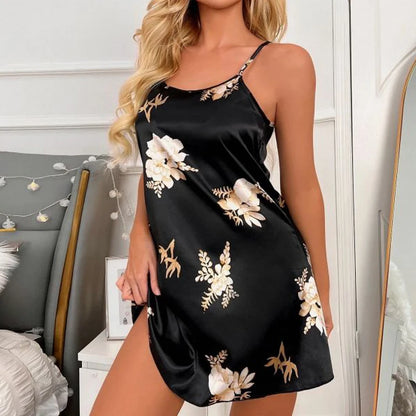 Silk Satin Suspender Nightdress