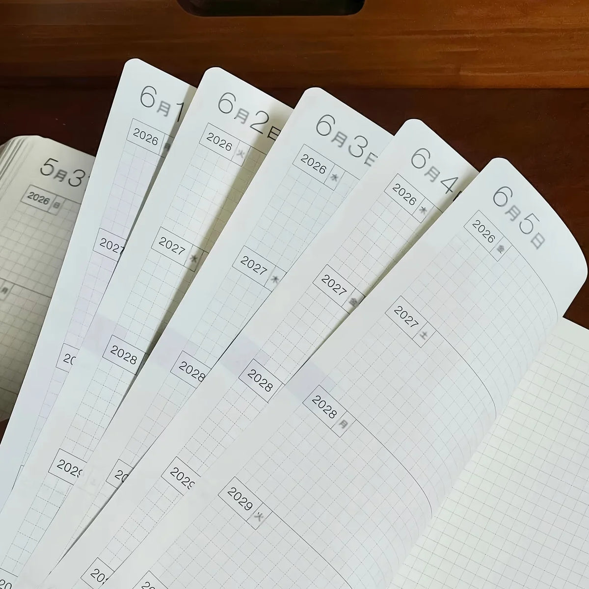 5-Year Vintage Leather Diary (2026–2030)
