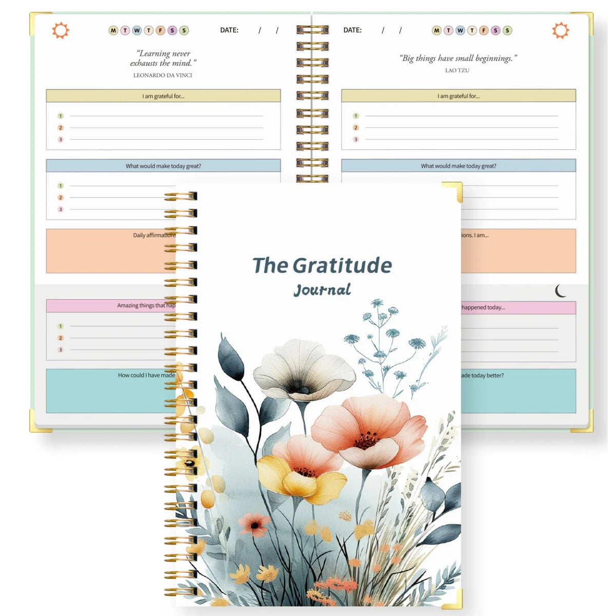 A5 Gratitude Journal – Daily Guided Notebook