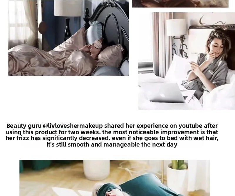 100% Mulberry Silk Luxury Pillowcase – Natural Cooling Silk