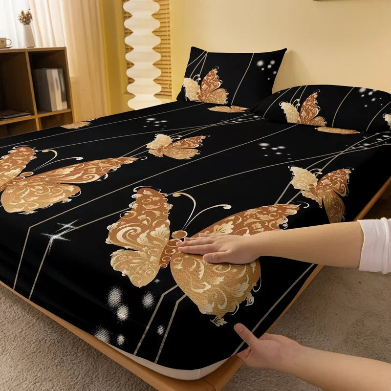 Kingdee Opera Pattern Frosted Bedsheet – Printed Bedspread
