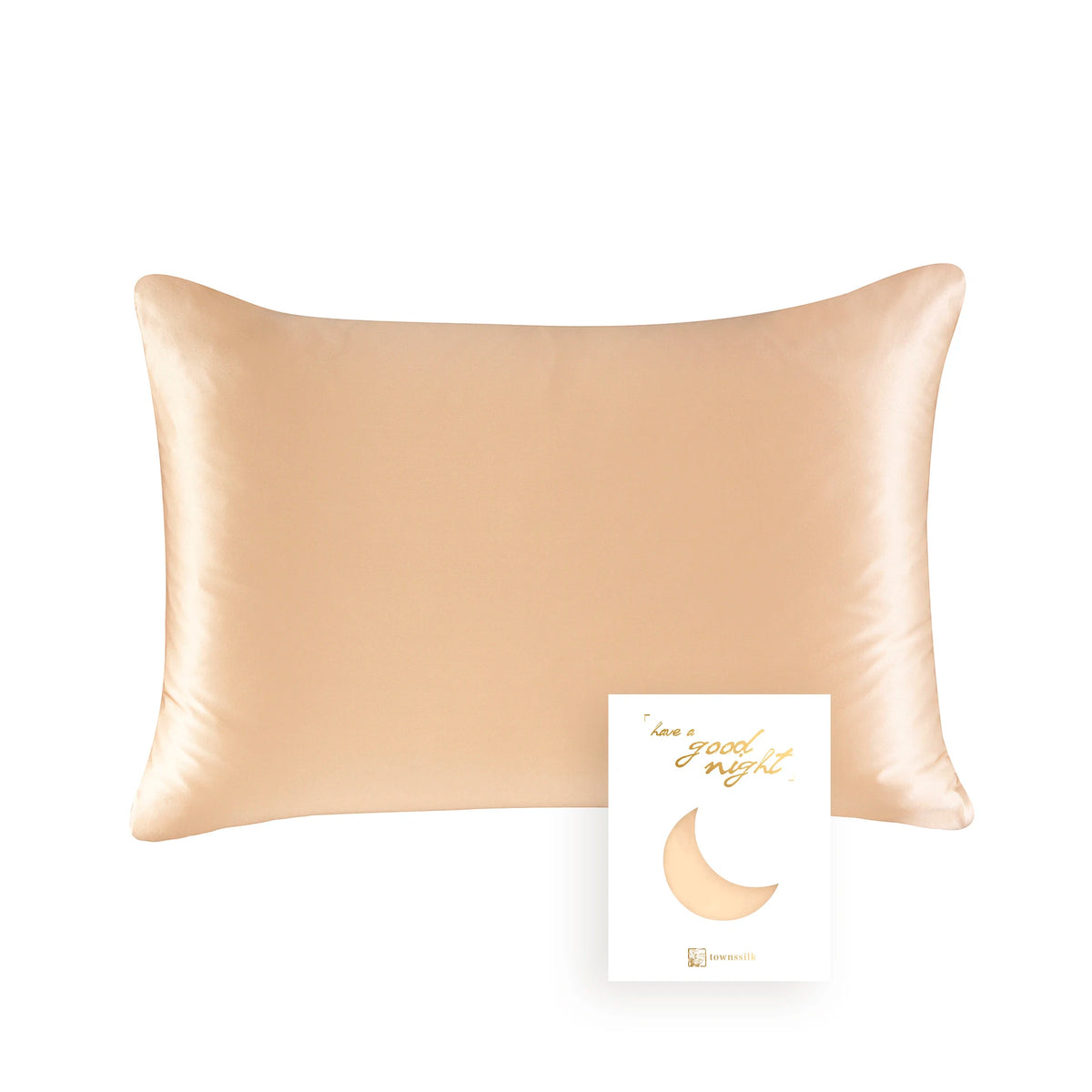 100% Mulberry Silk Pillowcase – 19 Momme, Hidden Zipper