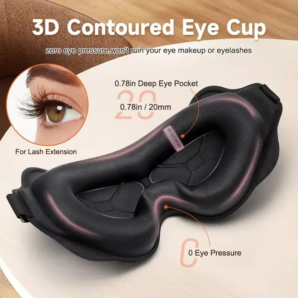 3D Sleeping Eye Mask – Travel Light Blocking Eyepatch