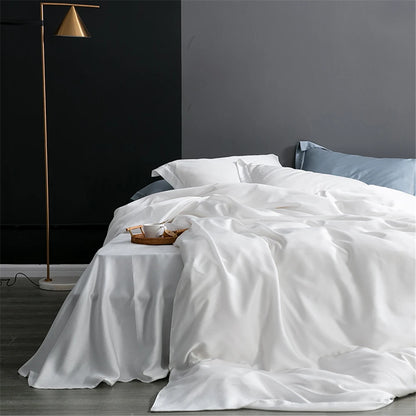 Sondeson 100% Silk Dark Blue Bedding Set – Queen & King