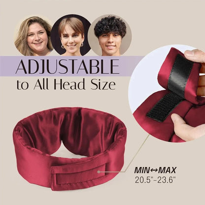 100% Mulberry Silk Sleep Mask – Soft, Adjustable, Anti-Wrinkle