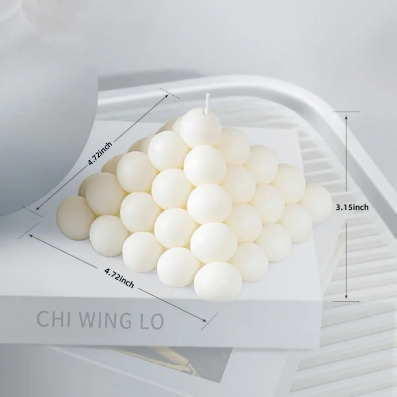Large Ribbed Soy Wax Candle – Decorative Aromatherapy Pillar