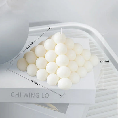 Large Ribbed Soy Wax Candle – Decorative Aromatherapy Pillar