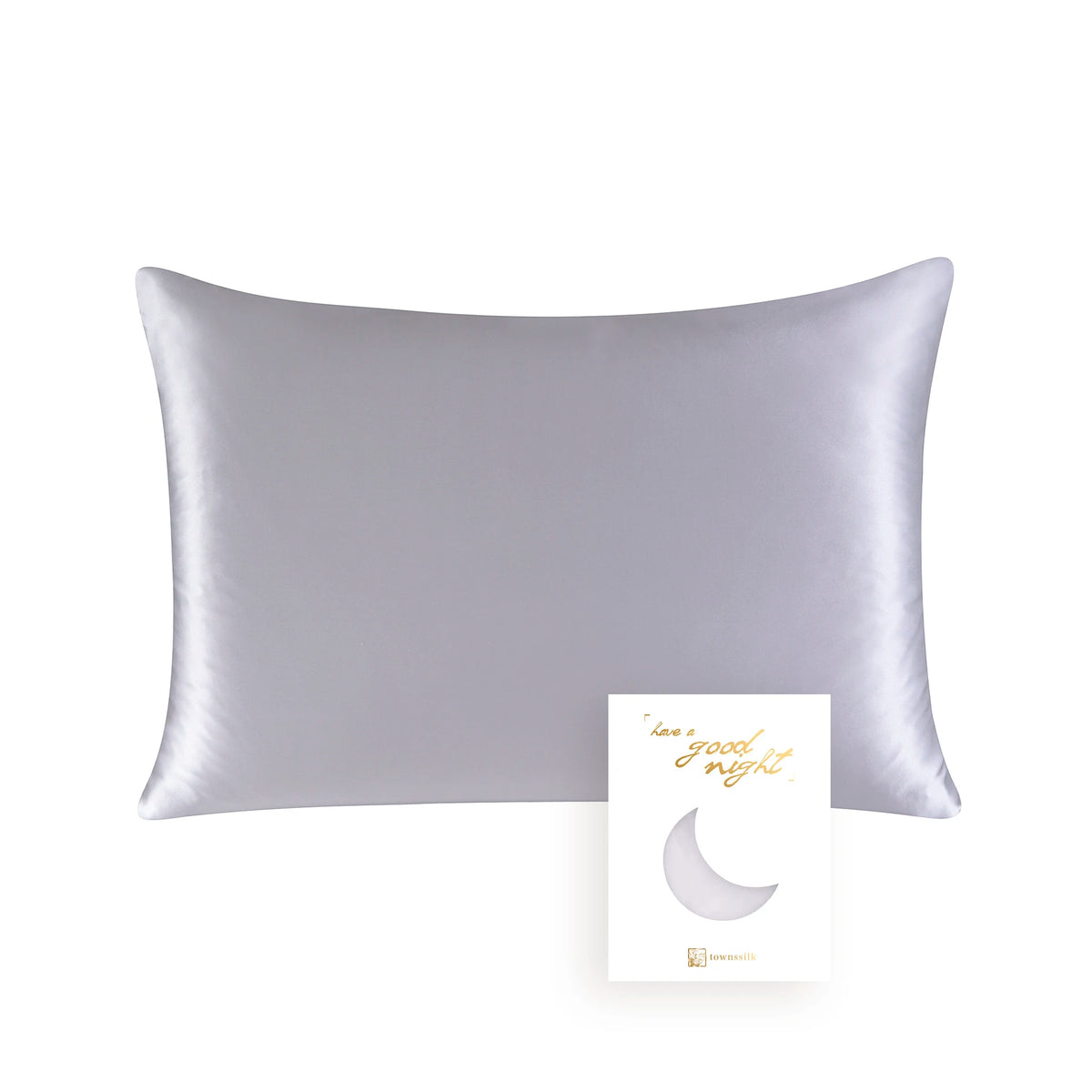 100% Mulberry Silk Pillowcase – 19 Momme, Hidden Zipper