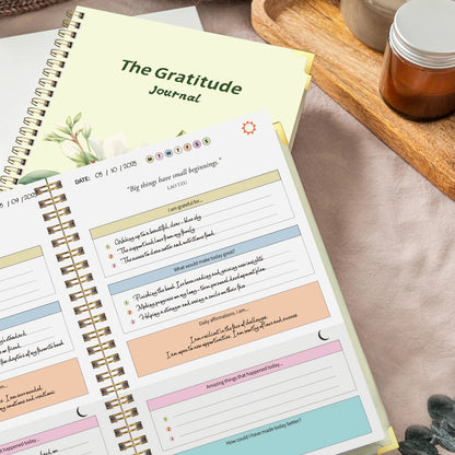 A5 Gratitude Journal – Daily Guided Notebook