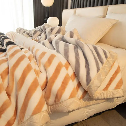Weighted Raschel Plush Blanket – Thick & Warm (1PC)