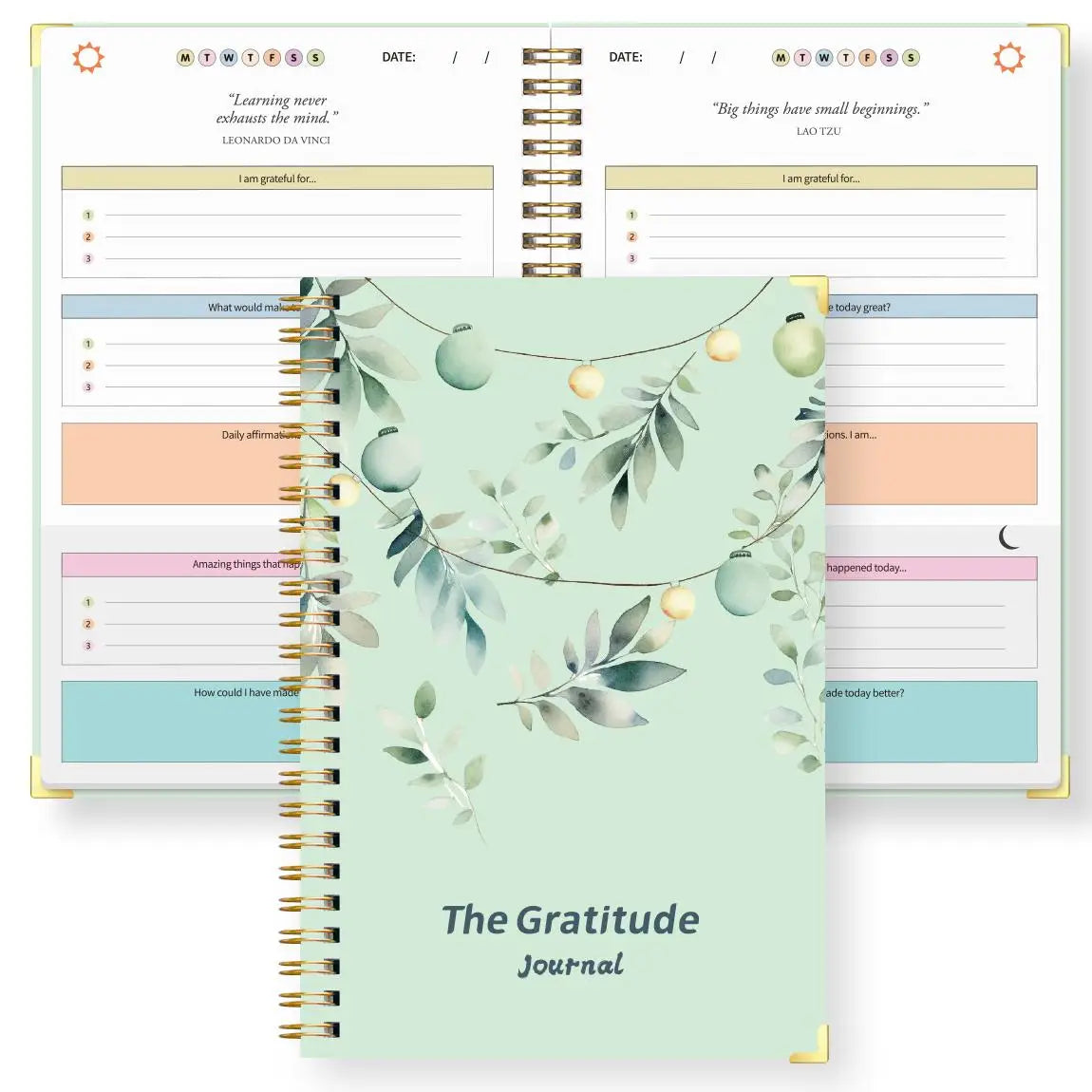 A5 Gratitude Journal – Daily Guided Notebook