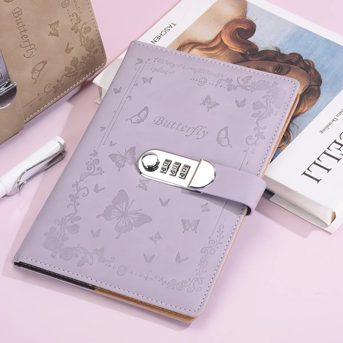A5 Password Lock Diary – Cartoon Notebook