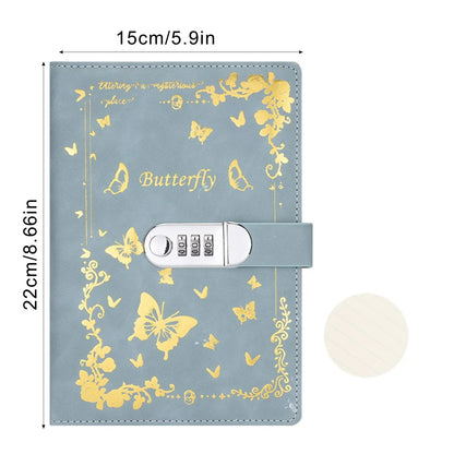 A5 Password Lock Diary – Cartoon Notebook