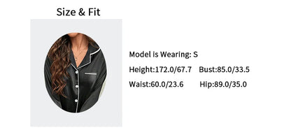 Plus Size Satin Pajama Set