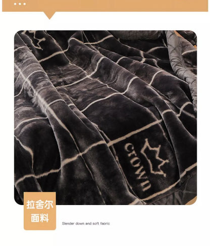 Weighted Raschel Plush Blanket – Thick & Warm (1PC)