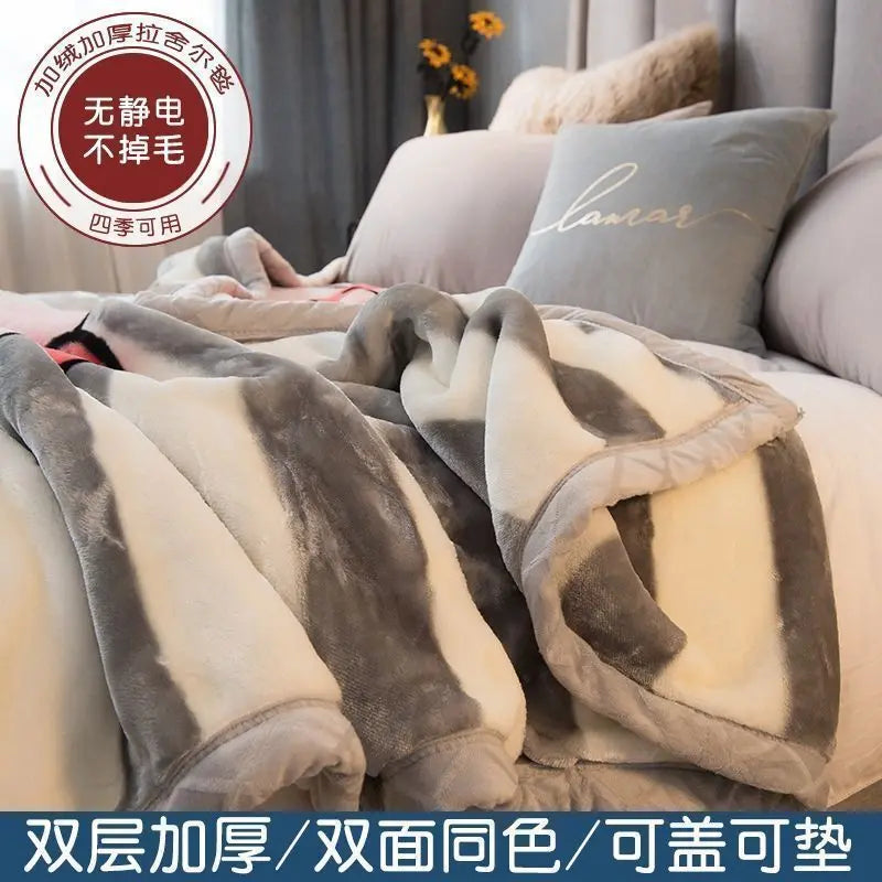 Weighted Raschel Plush Blanket – Thick & Warm (1PC)