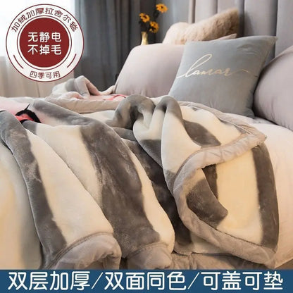 Weighted Raschel Plush Blanket – Thick & Warm (1PC)