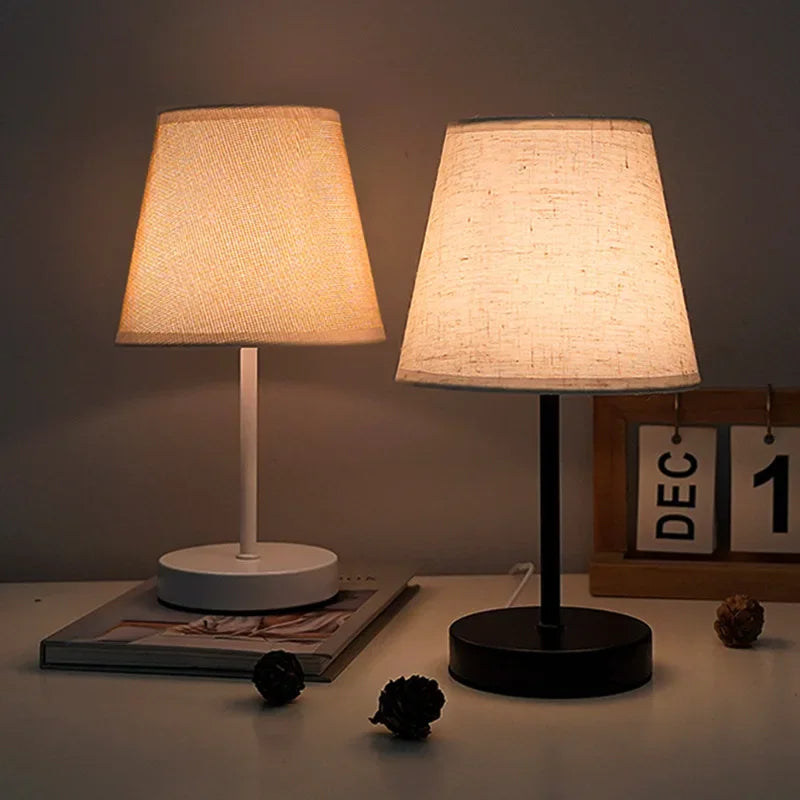Solid Wood USB Desk Lamp – LED Bedside Night Light