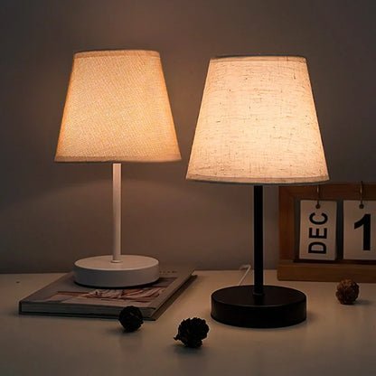 Solid Wood USB Desk Lamp – LED Bedside Night Light