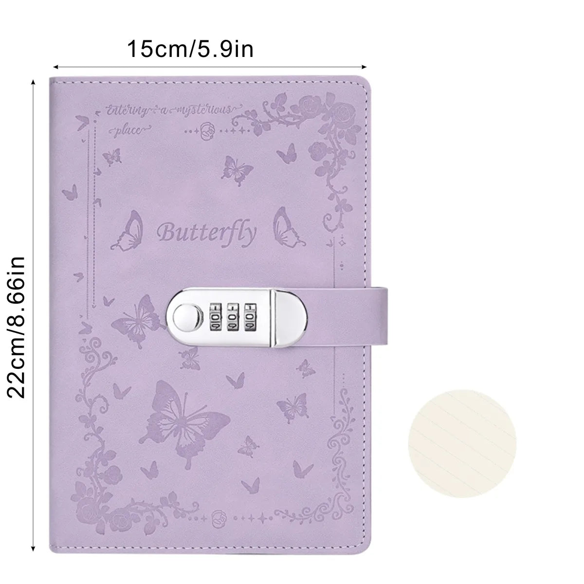 A5 Password Lock Diary – Cartoon Notebook