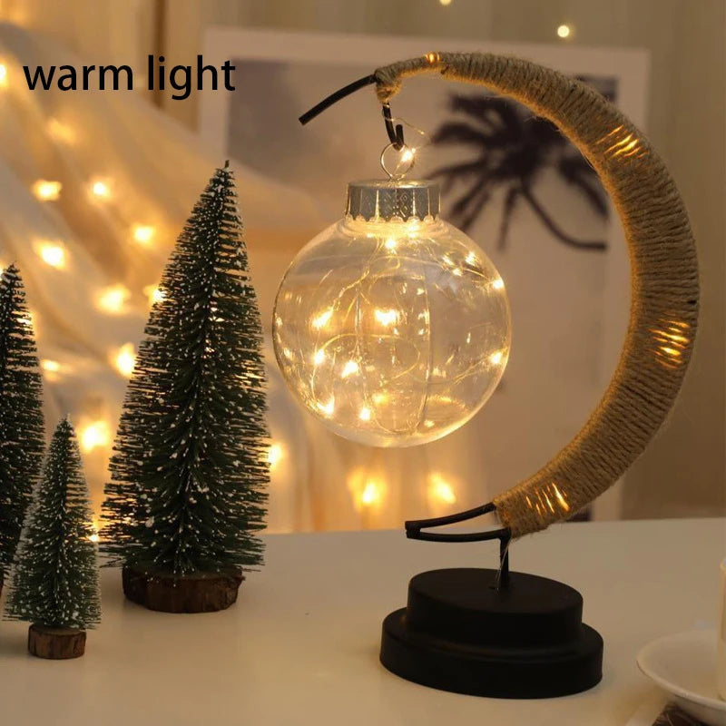Nordic Moon White Ball LED Table Lamp – Romantic Night Light