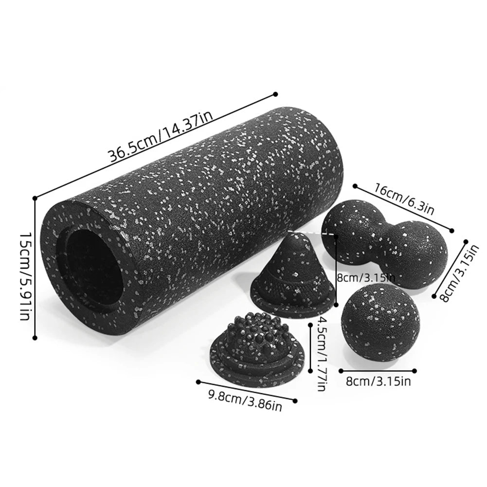 5-in-1 Fascia Roller Set – Muscle Recovery Kit