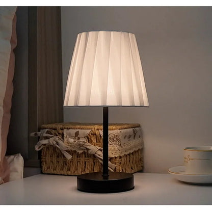 Solid Wood USB Desk Lamp – LED Bedside Night Light