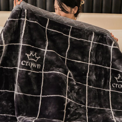 Weighted Raschel Plush Blanket – Thick & Warm (1PC)