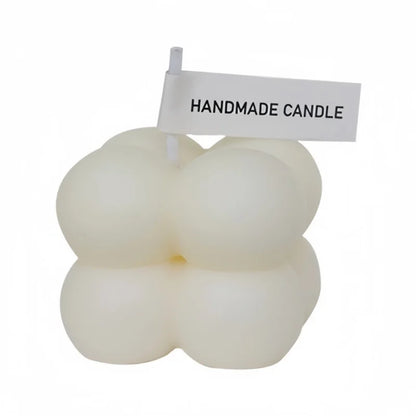 Large Ribbed Soy Wax Candle – Decorative Aromatherapy Pillar