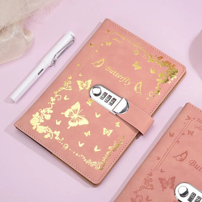 A5 Password Lock Diary – Cartoon Notebook