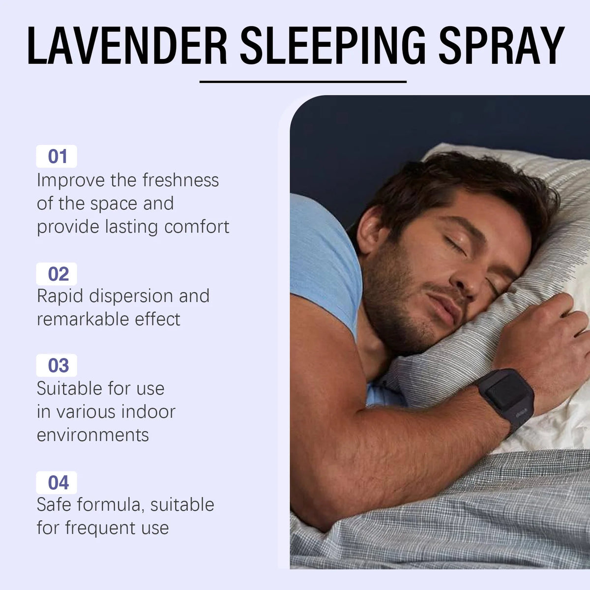 Premium Lavender & Chamomile Pillow Spray – Stress Relief & Sleep Aid
