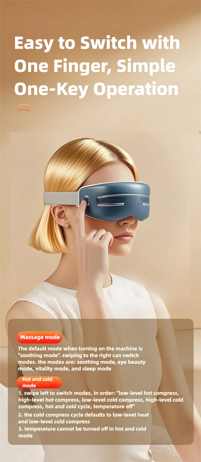 Smart Electric Eye Massager – Hot & Cold Compress
