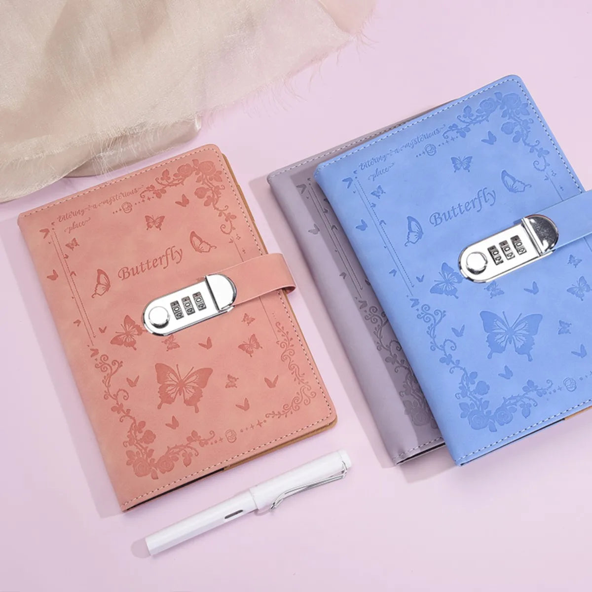 A5 Password Lock Diary – Cartoon Notebook