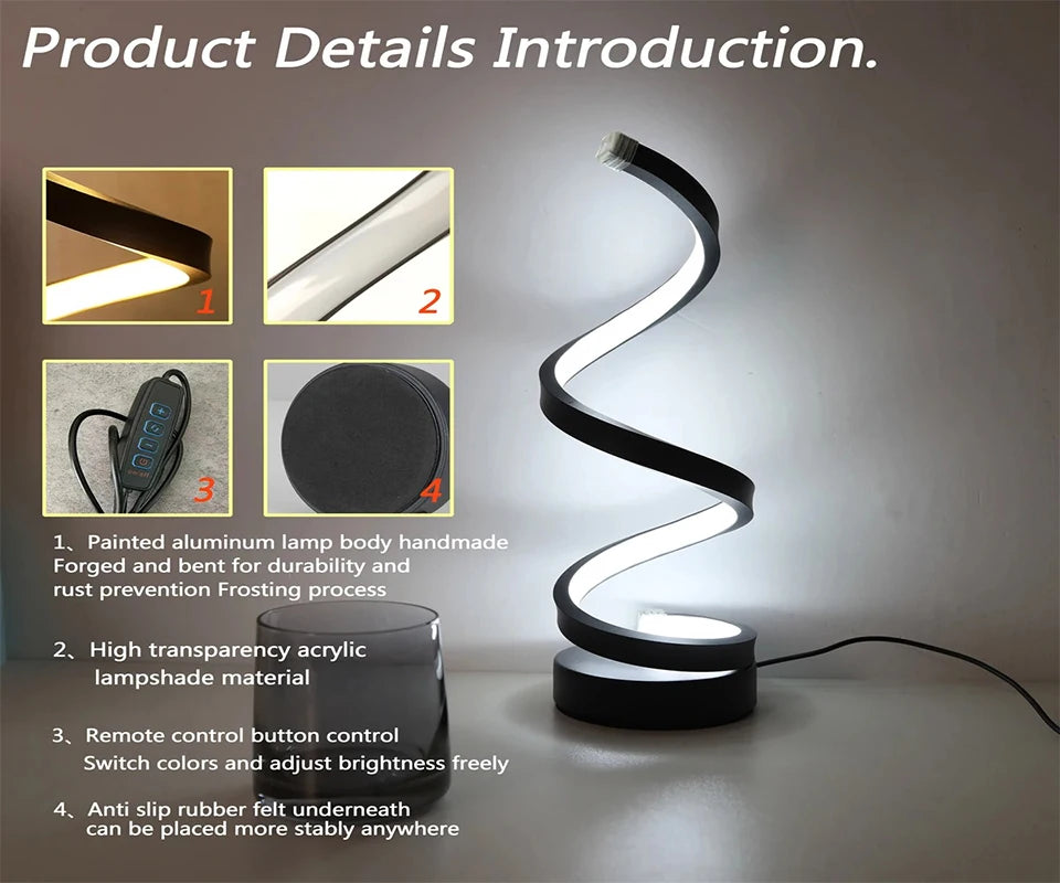3D Ring USB LED Night Lamp – Dimmable Bedside Desk Light