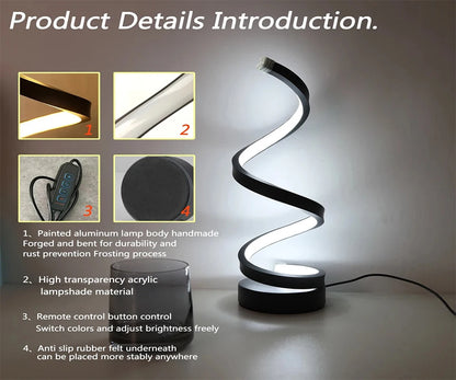 3D Ring USB LED Night Lamp – Dimmable Bedside Desk Light