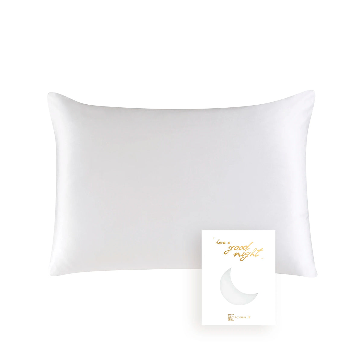 100% Mulberry Silk Pillowcase – 19 Momme, Hidden Zipper