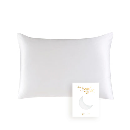100% Mulberry Silk Pillowcase – 19 Momme, Hidden Zipper
