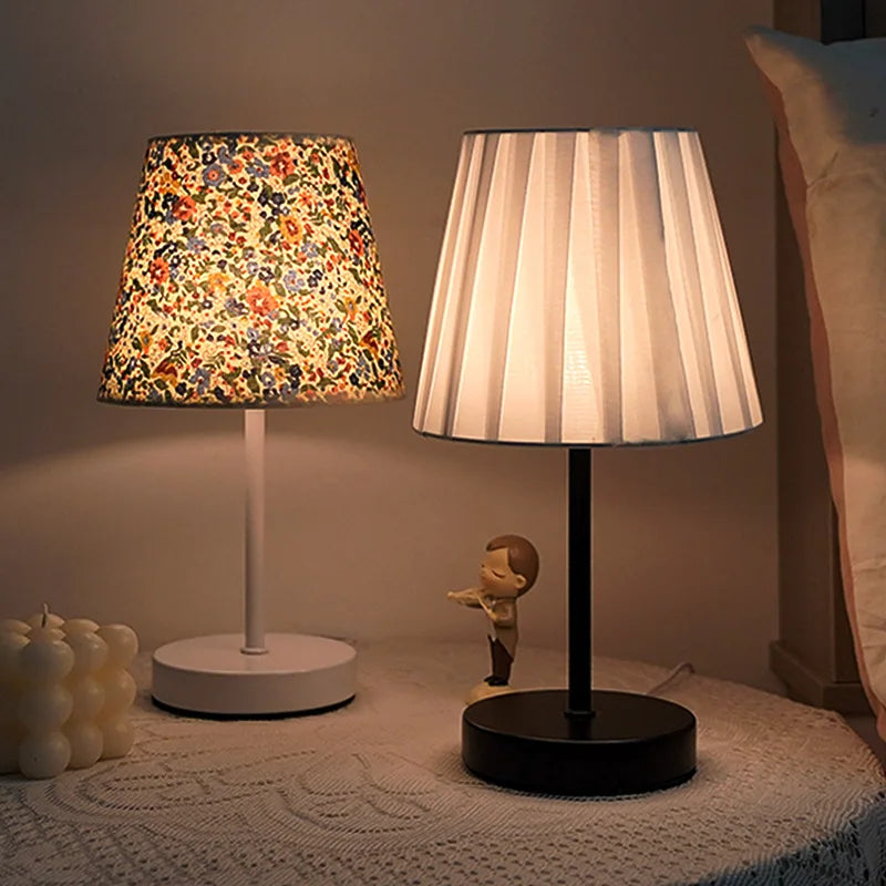 Solid Wood USB Desk Lamp – LED Bedside Night Light