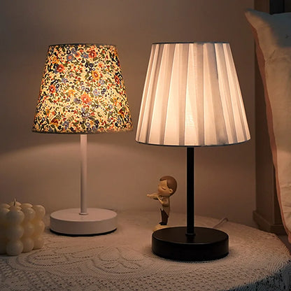 Solid Wood USB Desk Lamp – LED Bedside Night Light