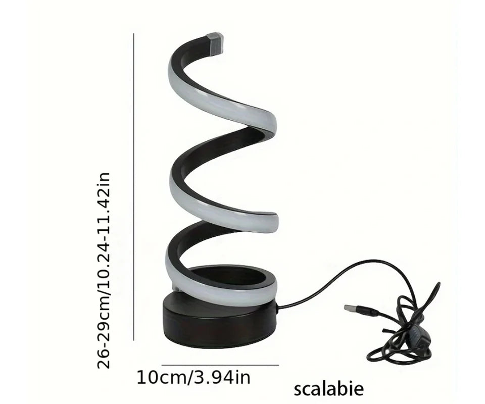 3D Ring USB LED Night Lamp – Dimmable Bedside Desk Light
