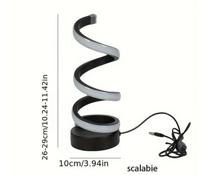 3D Ring USB LED Night Lamp – Dimmable Bedside Desk Light