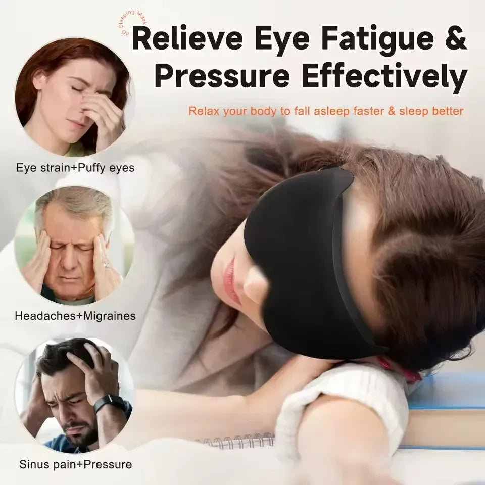 3D Sleeping Eye Mask – Travel Light Blocking Eyepatch