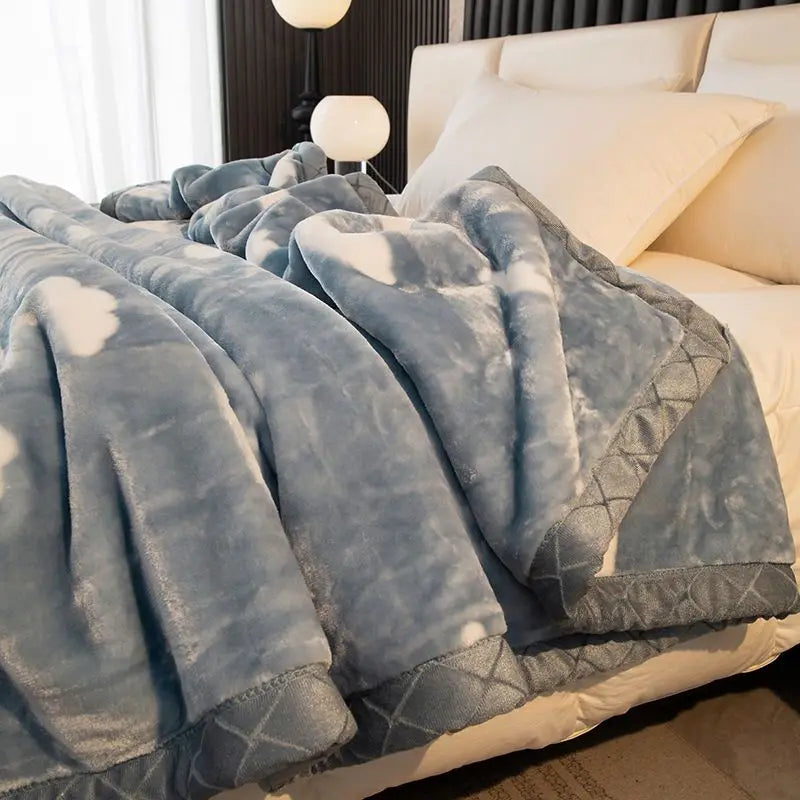 Weighted Raschel Plush Blanket – Thick & Warm (1PC)