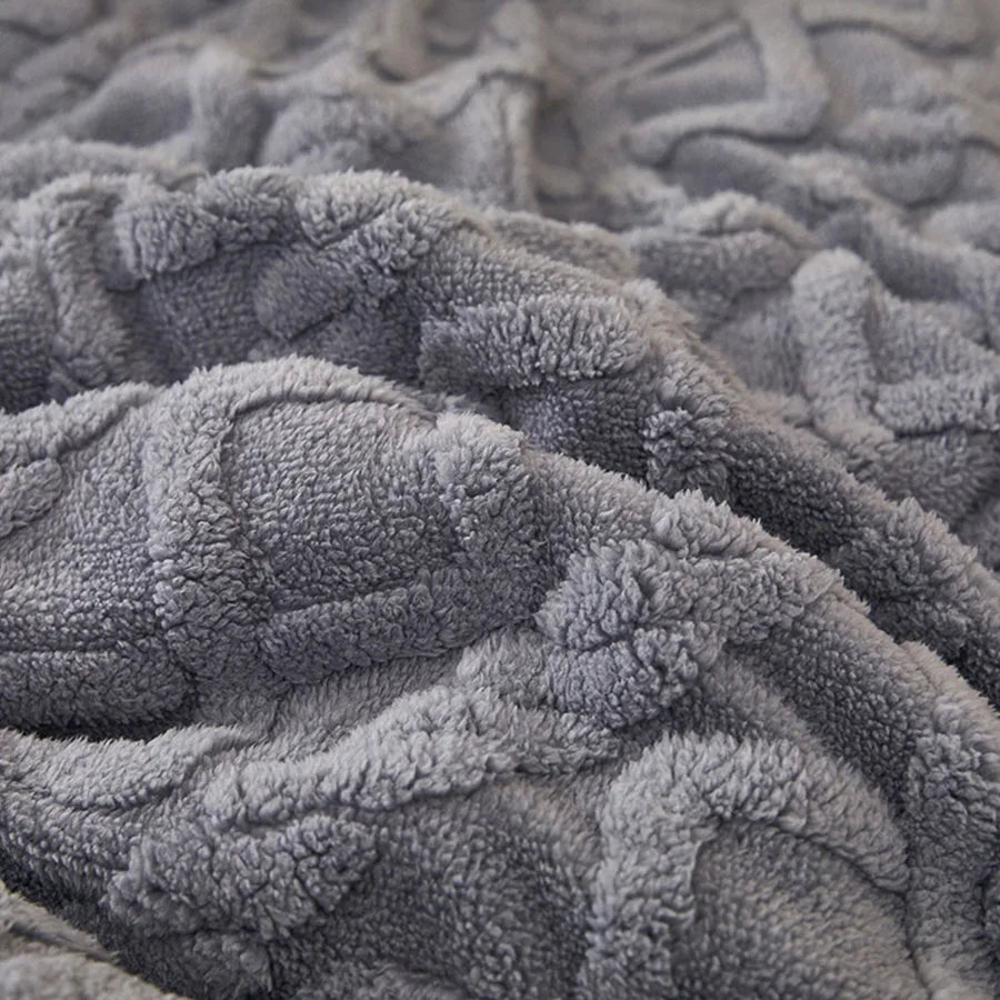 Super Thick Winter Blanket – Lamb Cashmere Weighted Quilt