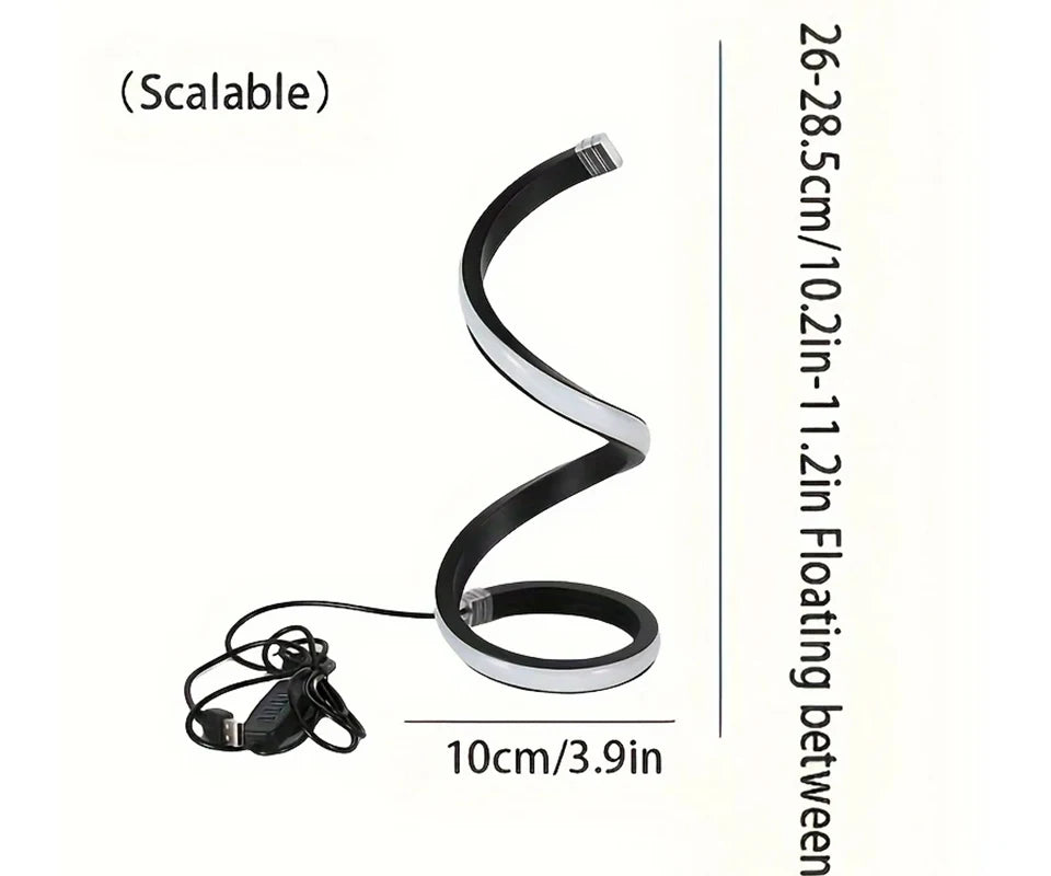 3D Ring USB LED Night Lamp – Dimmable Bedside Desk Light